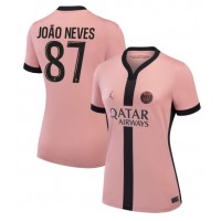 Paris Saint-Germain Joao Neves #87 Tredjedrakt Dame 2024-25 Kortermet